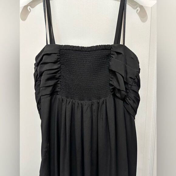 Jessica Simpson Black Formal Maxi Dress Removed Straps Size 14W - Picture 7 of 8